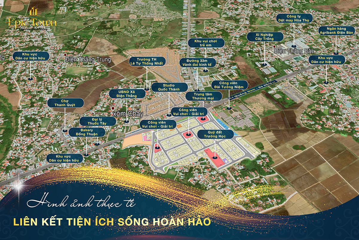 Tiện ích liền kề dự án Epic Town Điện Thắng bất động sản Thái Thiên Phú